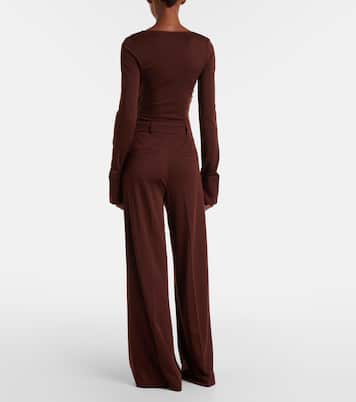 Nigella draped wool bodysuit | Max Mara