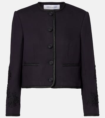 Latrell cropped embroidered jacket | Veronica Beard