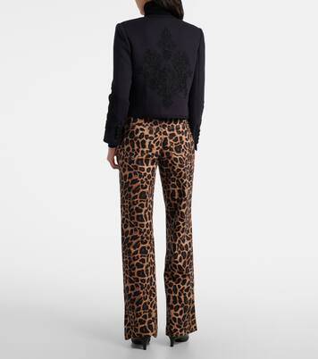 Latrell cropped embroidered jacket | Veronica Beard