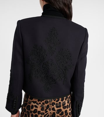 Latrell cropped embroidered jacket | Veronica Beard