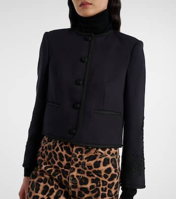 Latrell cropped embroidered jacket | Veronica Beard