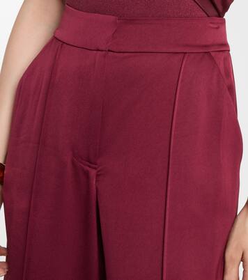 Weite High-Rise-Hose Kyra aus Satin | Simkhai