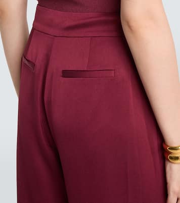 Weite High-Rise-Hose Kyra aus Satin | Simkhai