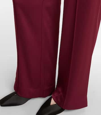 Weite High-Rise-Hose Kyra aus Satin | Simkhai