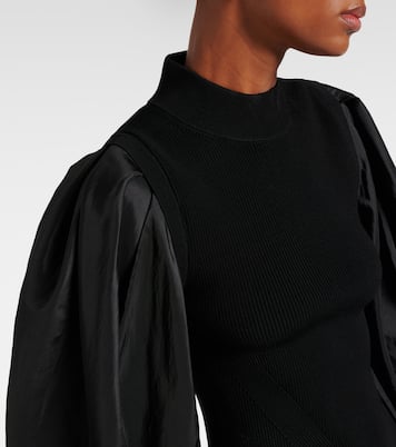 Top Jackie aus Strick mit Taft | Simkhai