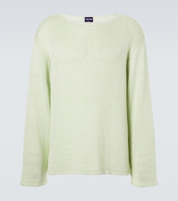 Linen and cashmere-blend sweater | Giorgio Armani