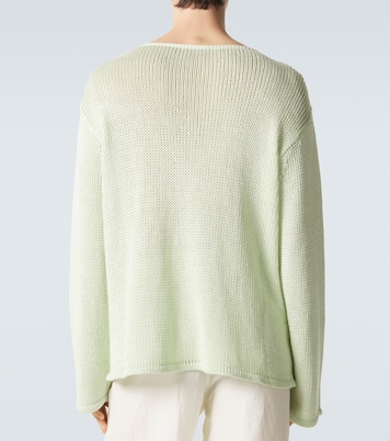 Linen and cashmere-blend sweater | Giorgio Armani