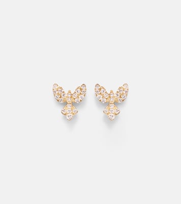 18kt 골드 다이아몬드 이어링  | Anita Ko