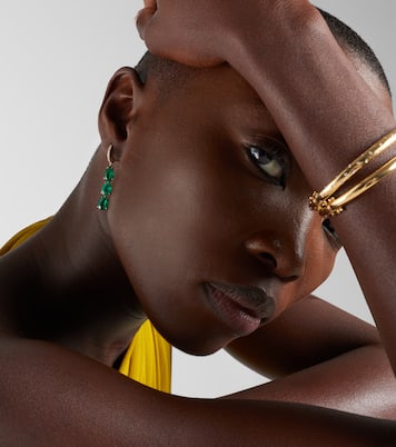 Boucles d'oreilles Anya en or 18 ct, diamants et émeraudes | Anita Ko