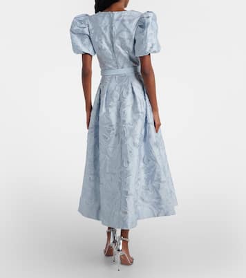 Anneli cotton-blend jacquard midi dress | Rebecca Vallance