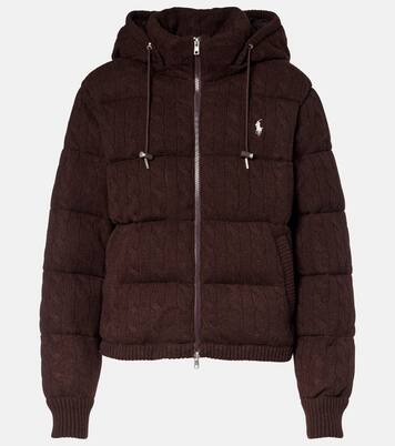 Cable-knit wool and cashmere puffer jacket | Polo Ralph Lauren