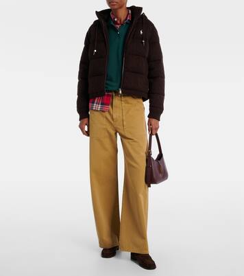 Cable-knit wool and cashmere puffer jacket | Polo Ralph Lauren