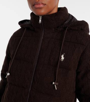Cable-knit wool and cashmere puffer jacket | Polo Ralph Lauren