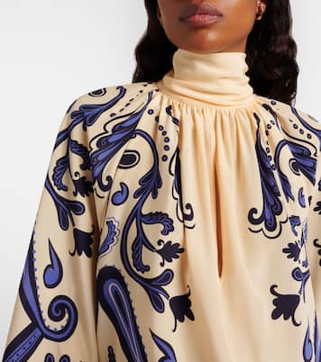 Paisley silk blouse | Johanna Ortiz