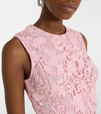 Robe midi à fleurs | Monique Lhuillier