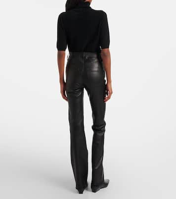 Reboot leather flared pants | Frame