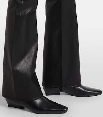 Reboot leather flared pants | Frame