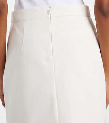 Embellished cotton drill midi skirt | Plan C