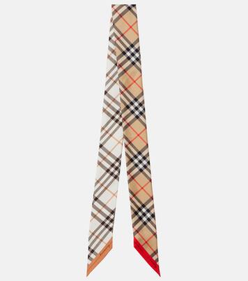 Burberry Check silk scarf | Burberry
