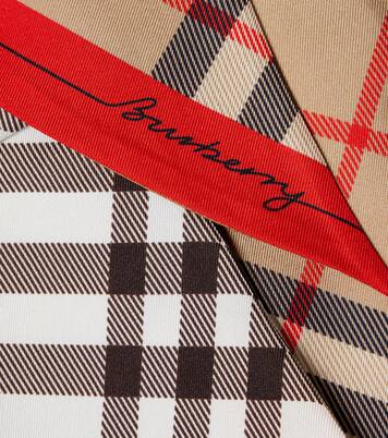 Burberry Check silk scarf | Burberry