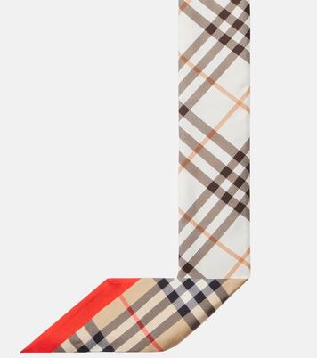 Burberry Check silk scarf | Burberry