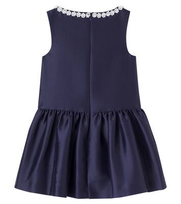 Vestido de tafetán festoneado | Self-Portrait Kids