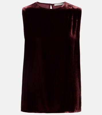 Trento velvet tank top | Asceno