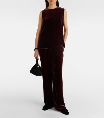 Trento velvet tank top | Asceno