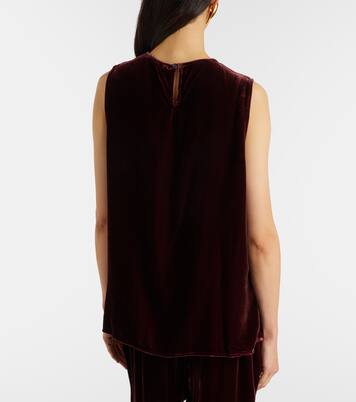 Trento velvet tank top | Asceno