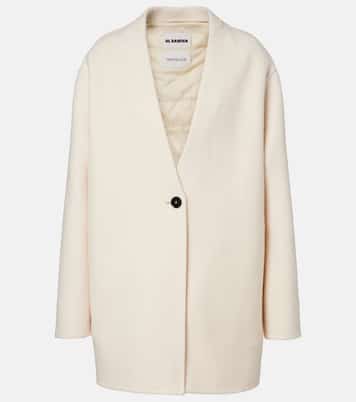 + Jil Sander virgin wool down coat | Moncler Genius