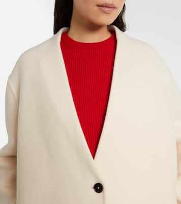 + Jil Sander virgin wool down coat | Moncler Genius
