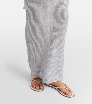 Aretha sequined one-shoulder maxi dress | Bananhot