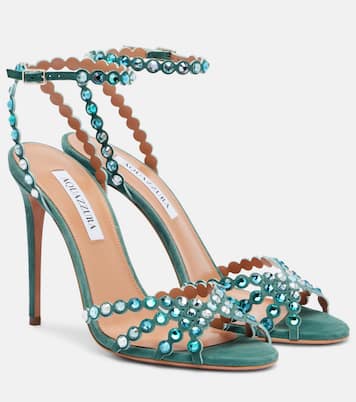 Tequila 105 embellished suede sandals | Aquazzura