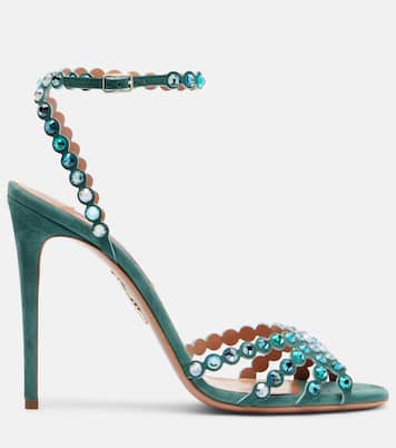 Tequila 105 embellished suede sandals | Aquazzura