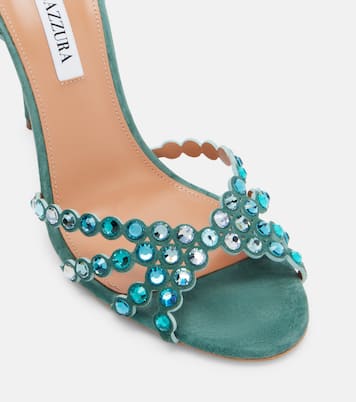 Tequila 105 embellished suede sandals | Aquazzura