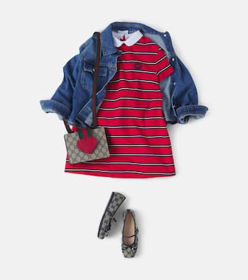 Interlocking G striped polo dress | Gucci Kids