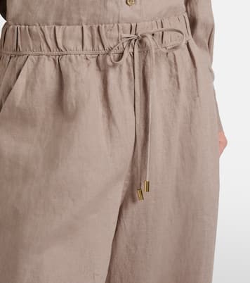 Zakynthos linen wide-leg pants | Heidi Klein