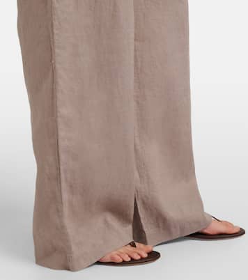 Zakynthos linen wide-leg pants | Heidi Klein