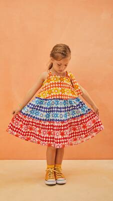 Printed cotton dress | Fábula