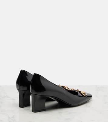 Signora 55 Horsebit leather pumps | Gucci