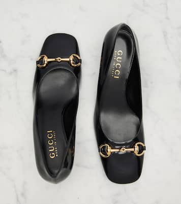 Signora 55 Horsebit leather pumps | Gucci