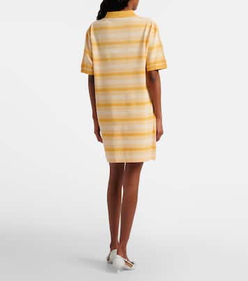 Striped cotton piqué minidress  | Prada