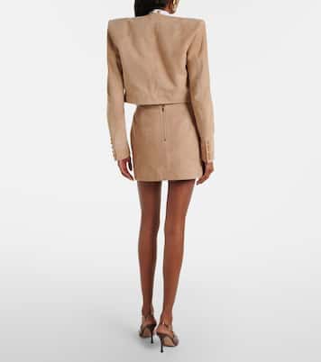 Suede wrap skirt | Balmain