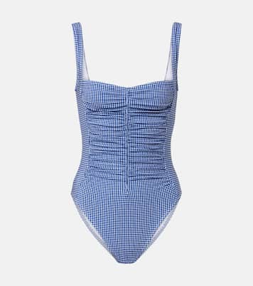 Gingham ruched swimsuit | Karla Colletto