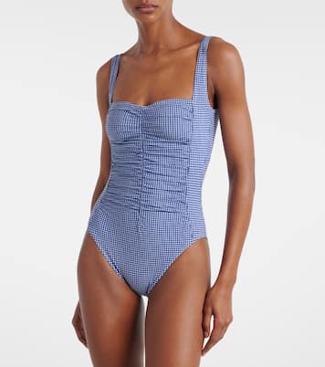 Gingham ruched swimsuit | Karla Colletto