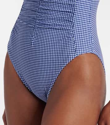 Gingham ruched swimsuit | Karla Colletto