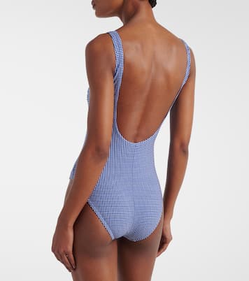 Gingham ruched swimsuit | Karla Colletto