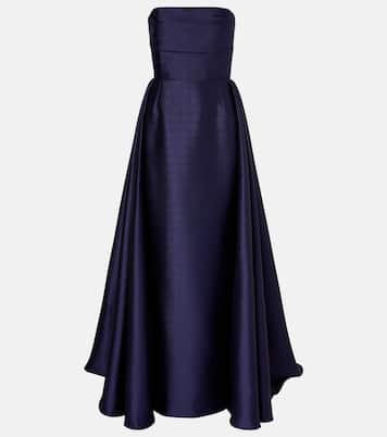 Strapless satin gown | Solace London