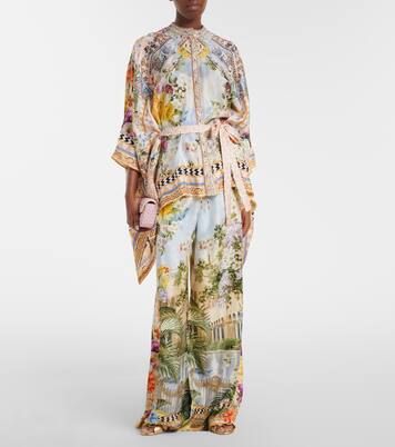 Blusa in seta con stampa | Camilla