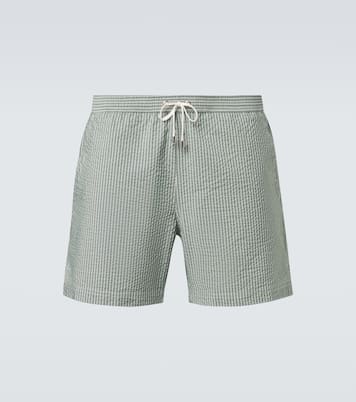 Striped swim trunks | Sunspel